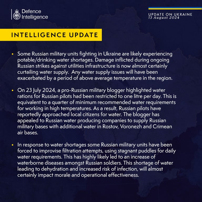 росіяни в Україні п'ють воду з калюж