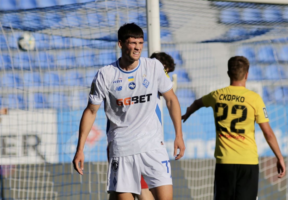 Владислав Бленуце в матче УПЛ за киевское Динамо