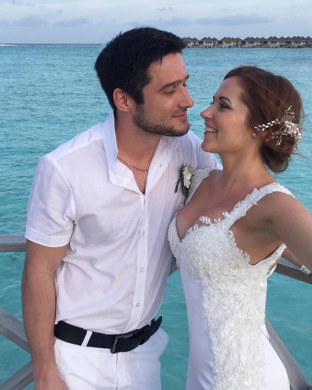 Акторка Наталка Денисенко з чоловіком актором Андрієм Федінчиком. Фото: instagram.com/natalka_denisenko/