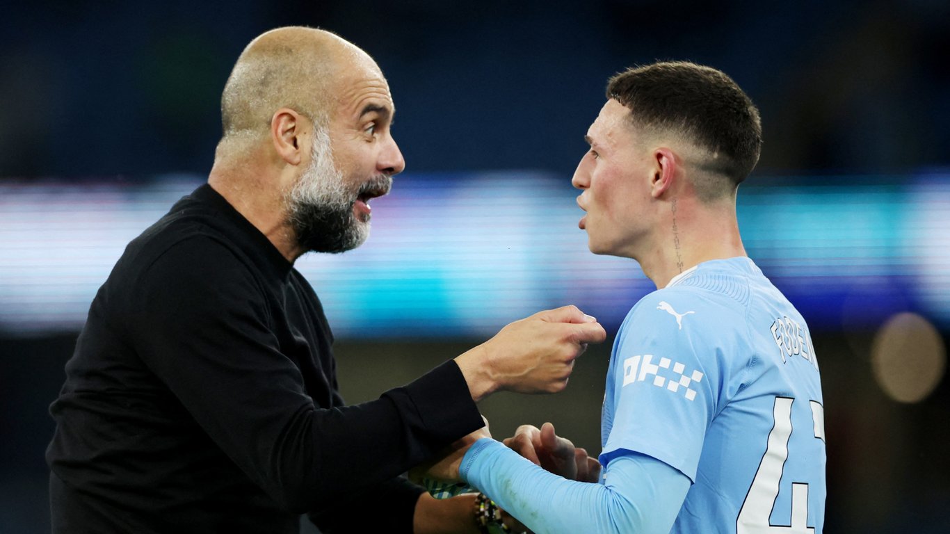 Гвардиола и Фоден