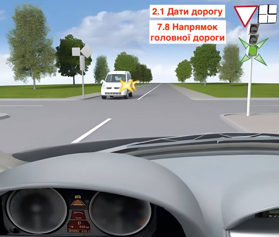 Тест з ПДР: хто проїде перехрестя першим?