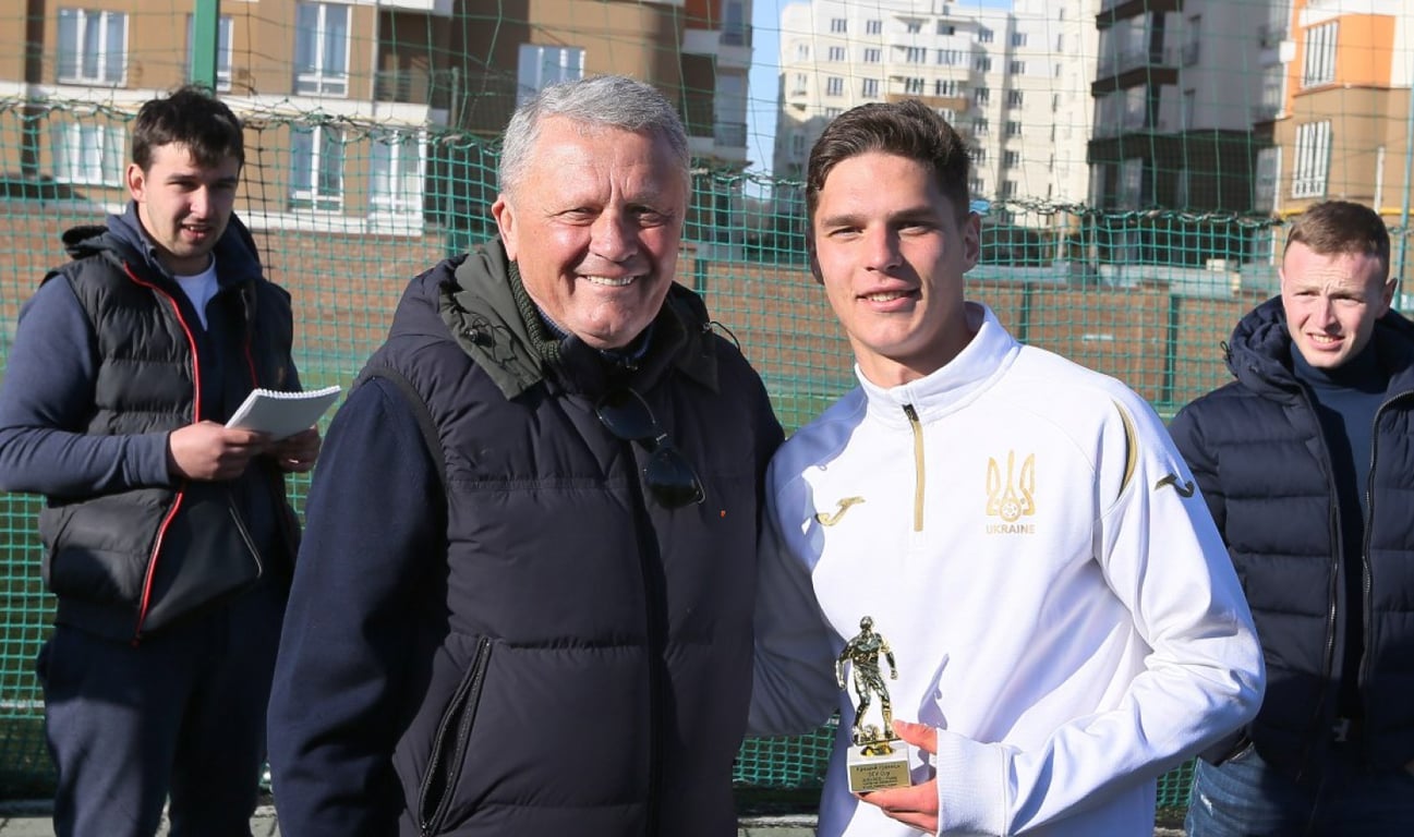 Мирон Маркевич и футболист сборной Украины Георгий Судаков