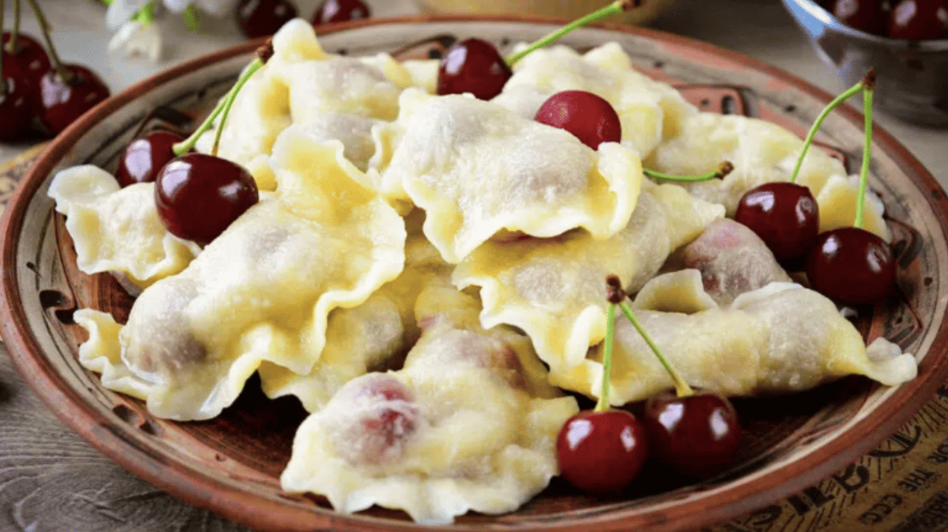 швидкий рецепт вареники з вишнею