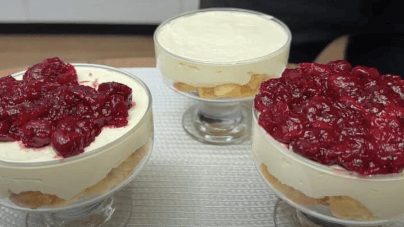 смачний вишневий десерт без желатину й випічки