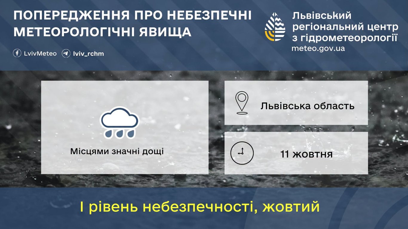 Дожди ухудшат видимость на дорогах: погода на завтра во Львове - фото 1