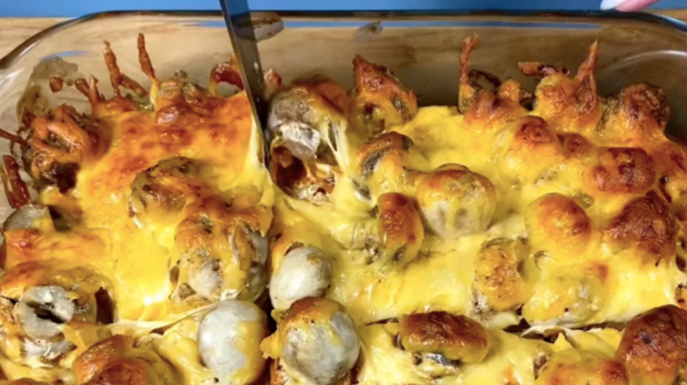 рецепт запечених печериць