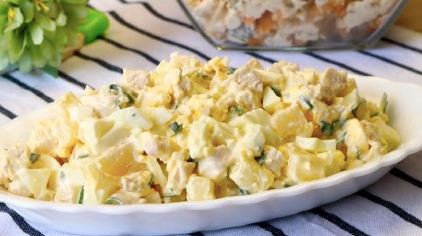 салат до 8 березня,  білковий та дієтичний