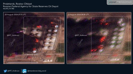 В Ростовской области четвертые сутки подряд горит нефтебаза — спутниковые снимки - 285x160