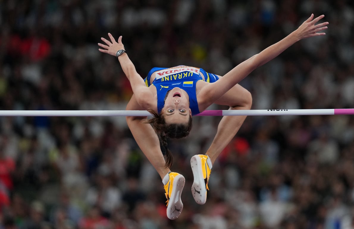 Ярослава Магучих во время выступлений на турнире