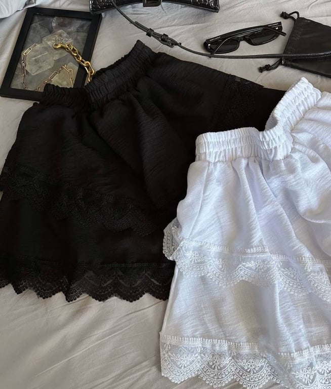 The skirt with lace is the most coveted purchase of spring