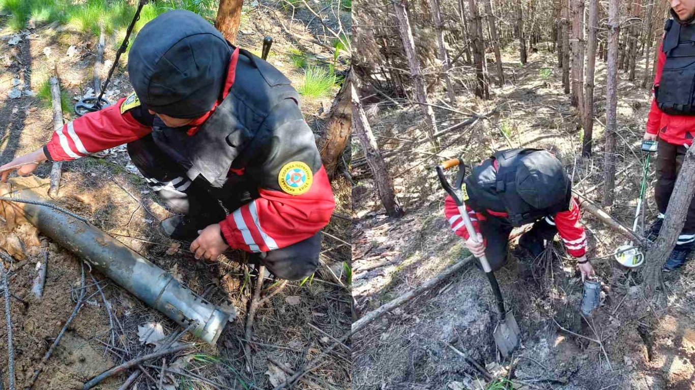 В Киеве обнаружили остатки ракетных боеприпасов