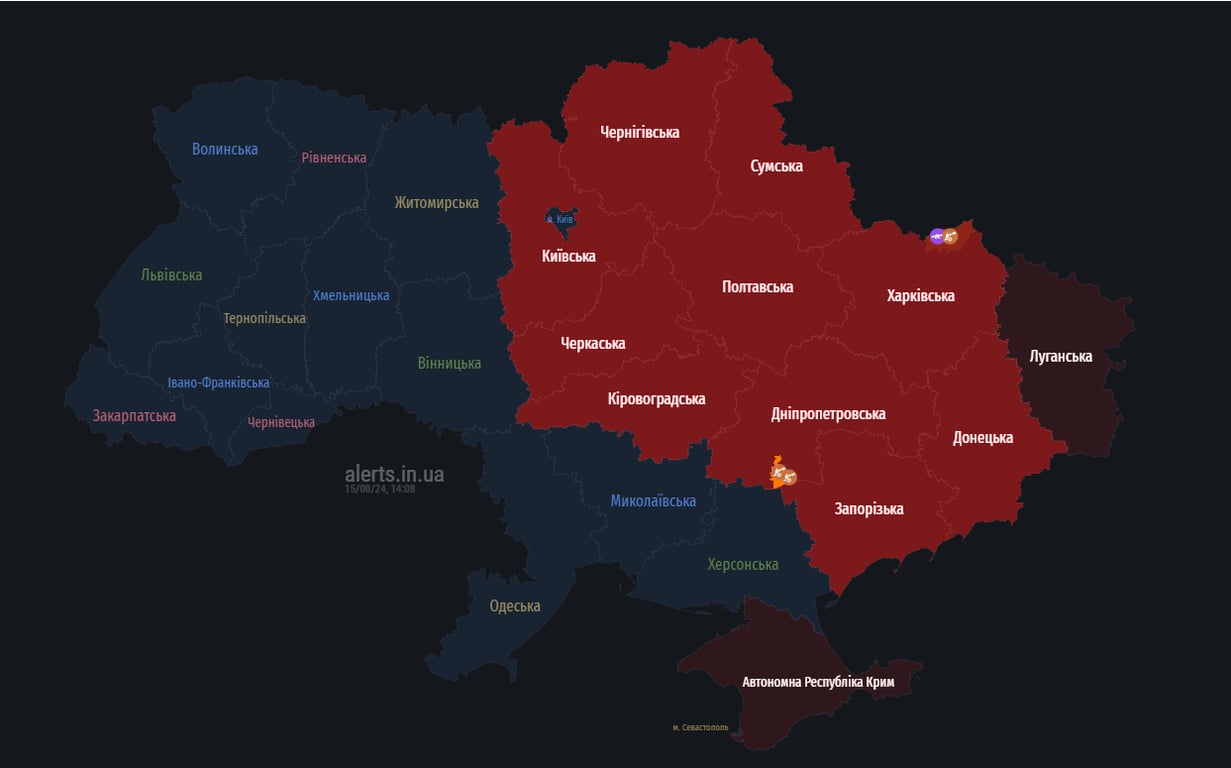 повітряна тривоаг 15 сепрня