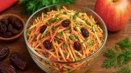 Быстрый салат "Криспи" — понадобятся яблоки, морковь и сельдерей - 290x166