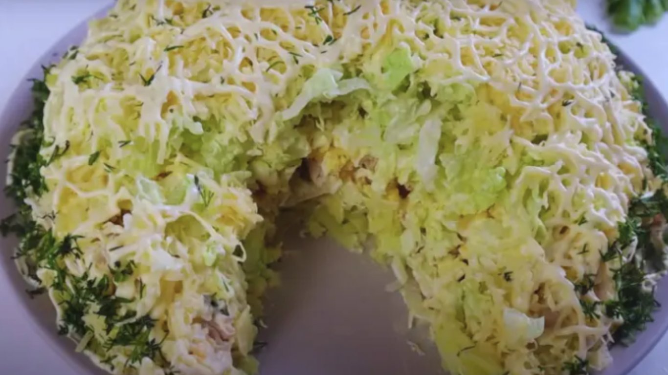 рецепт салату з пекінською капустою