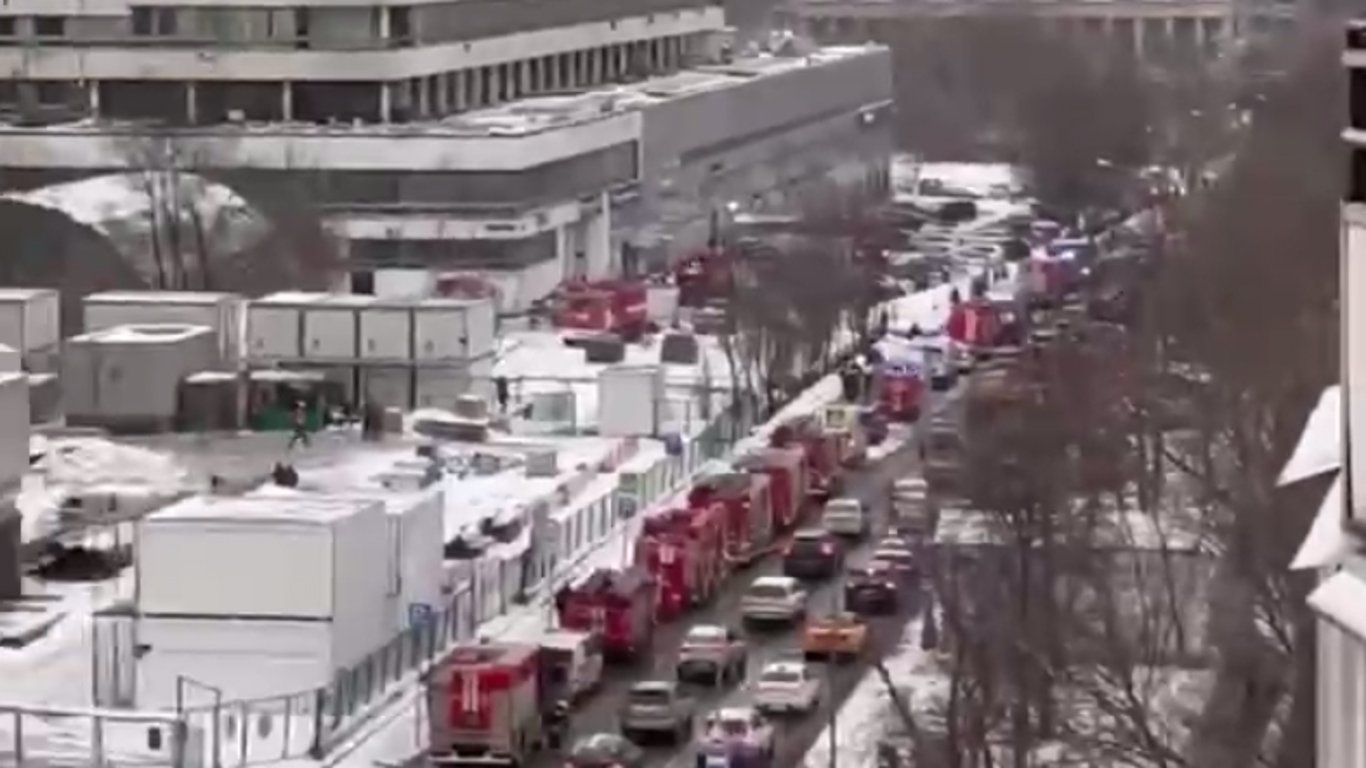 В москве загорелся офис пропагандистского телеканала "Спас"