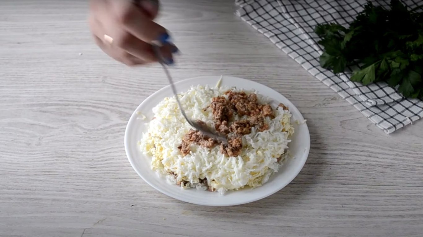 простой рецепт мимозы на новый год