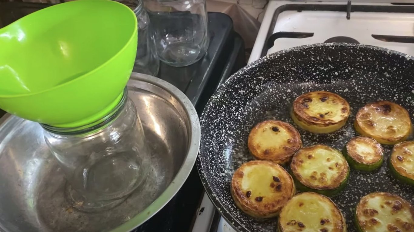 смажені кабачки на зиму рецепт 