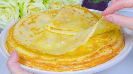 Шовкові млинці до Масляної — рецепт з ідеальними пропорціями - 285x160