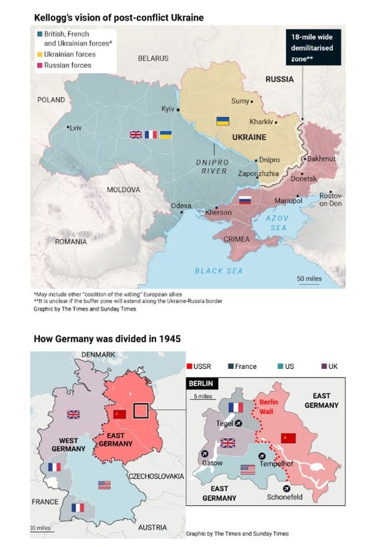 Немов Берлин — на які зони Кіт Келлог хоче поділити Україну - фото 1