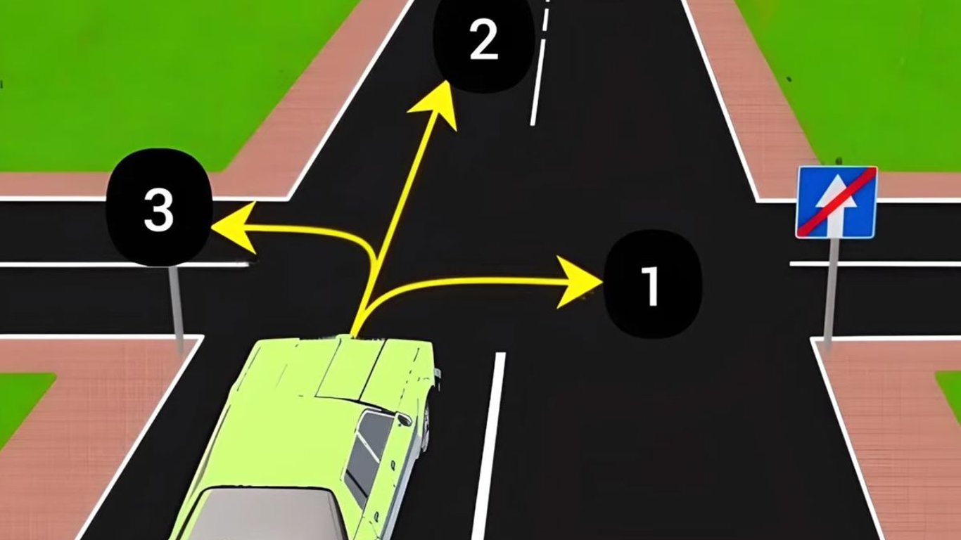 Підступний тест із ПДР: куди має поїхати водій, щоб не порушити правила