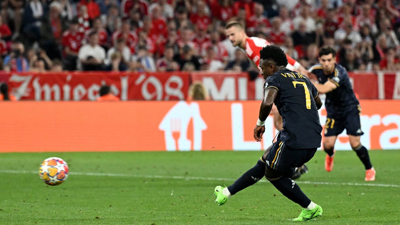 Вінісіус Жуніор забиває Баварії з пенальті