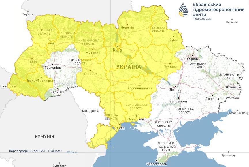 Погода в Україні 22 серпня