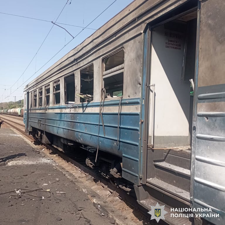 Російський обстріл поїзда на Харківщині 23 серпня