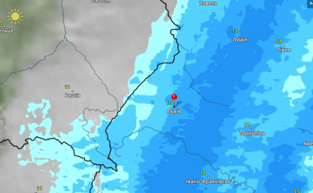Прогноз погоди у Львові 29 вересня