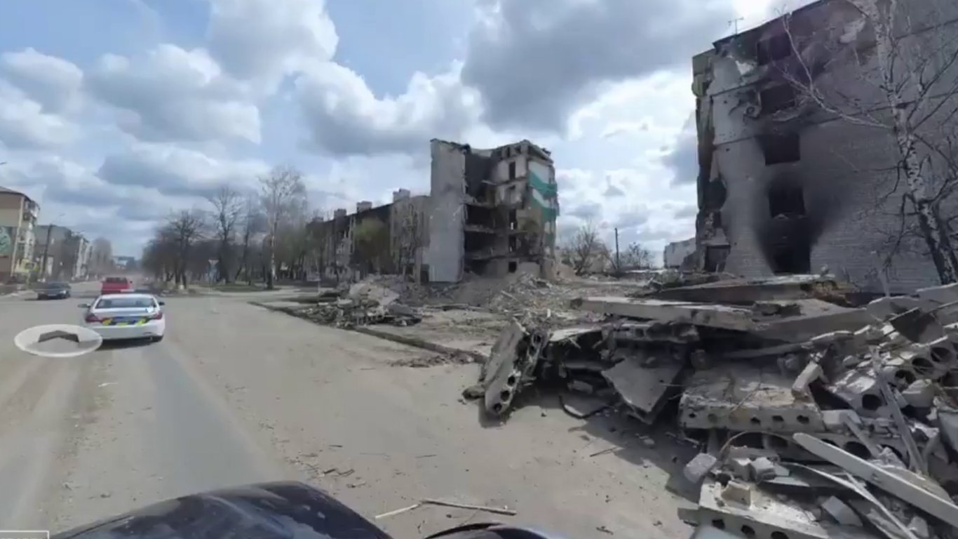 На сайті The Undeniable Street View можна пройтися вулицями зруйнованих українських міст