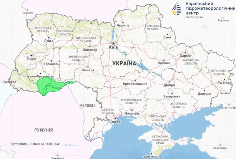 Зміна гідрологічної ситуації 16 вересня