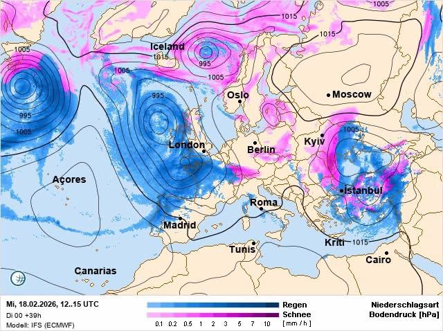 Прогноз погоди в Україні на 18 лютого