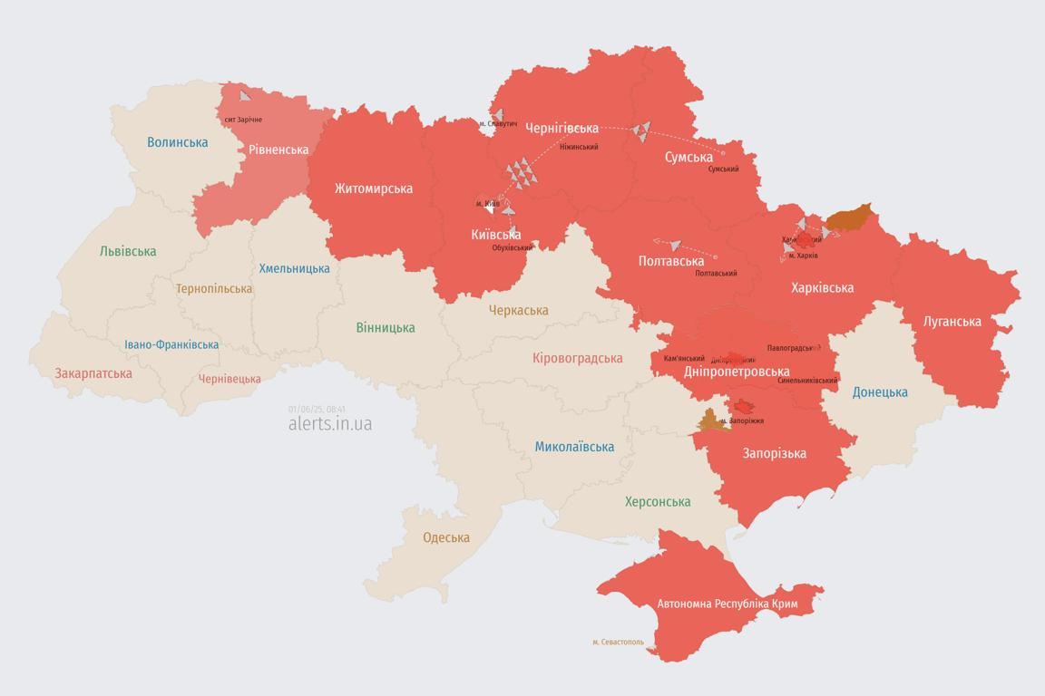 Атака на Україну 1 червня