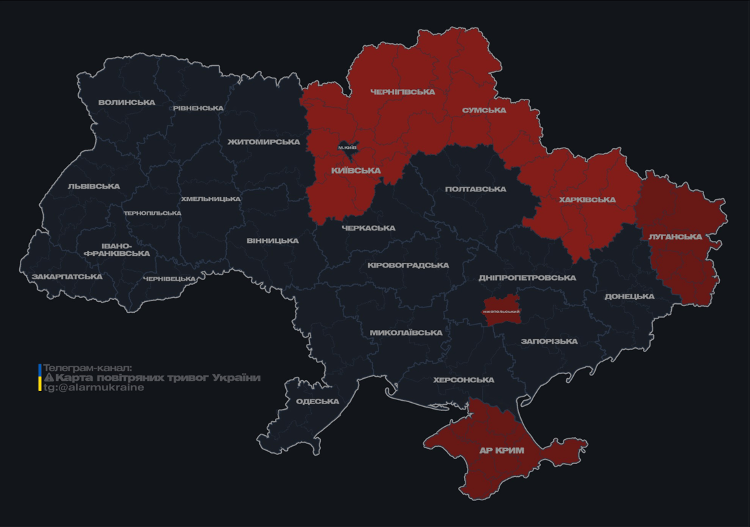 Повітряна тривога вночі 3 вересня