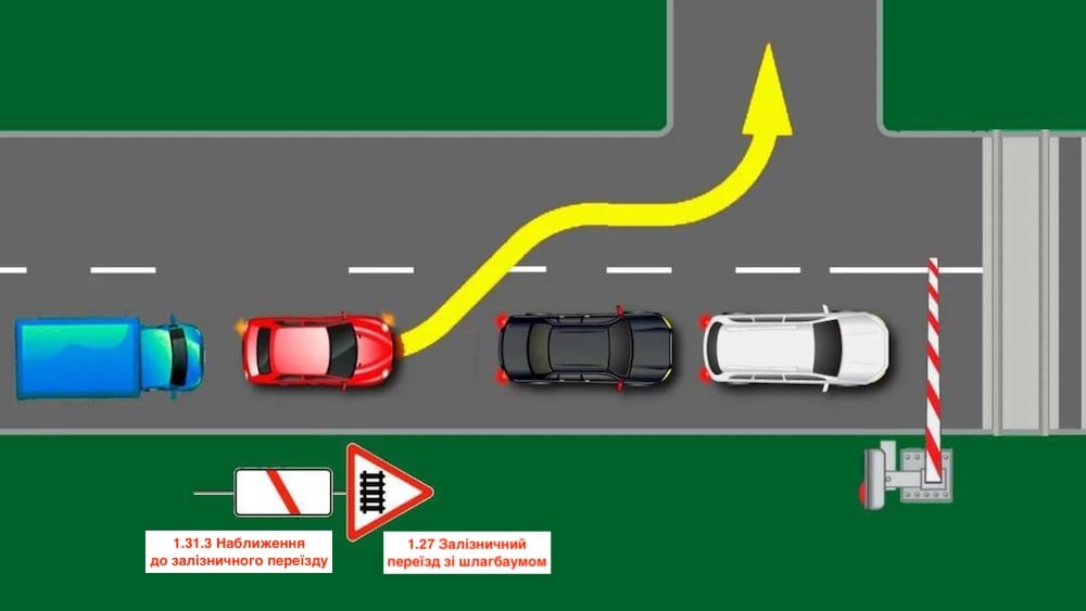 Тест з ПДР: чи дозволено виконати поворот ліворуч?
