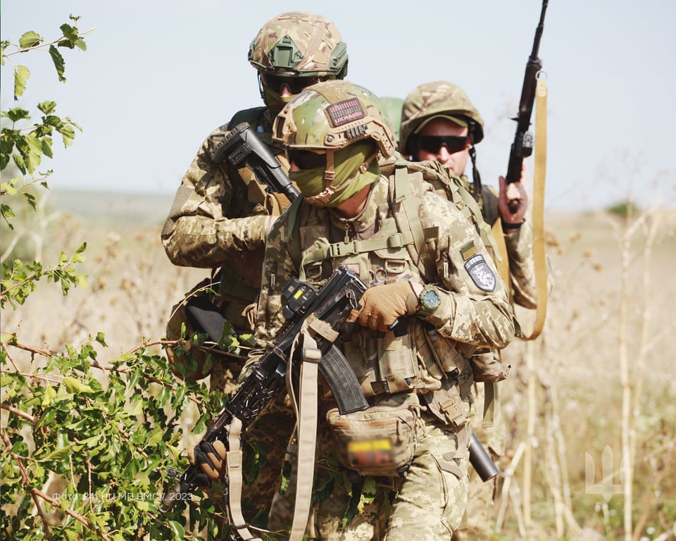 Украинские военные на фронте