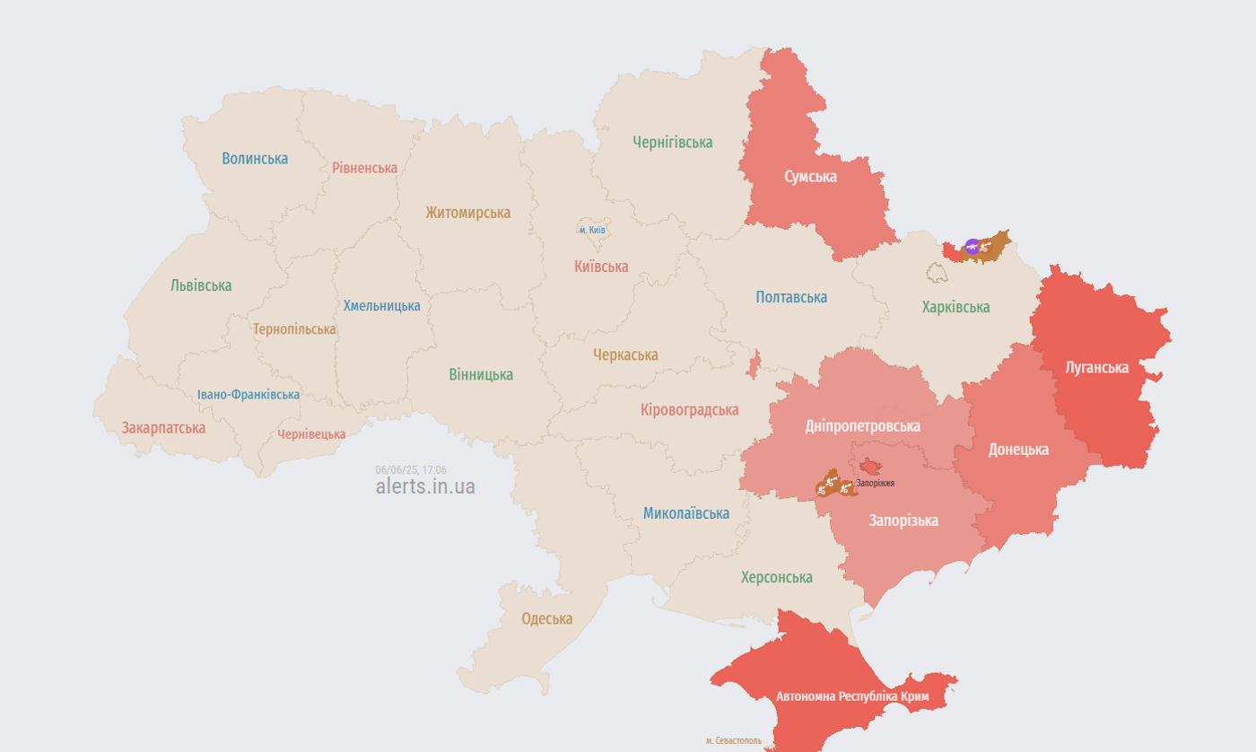 Карта тривог