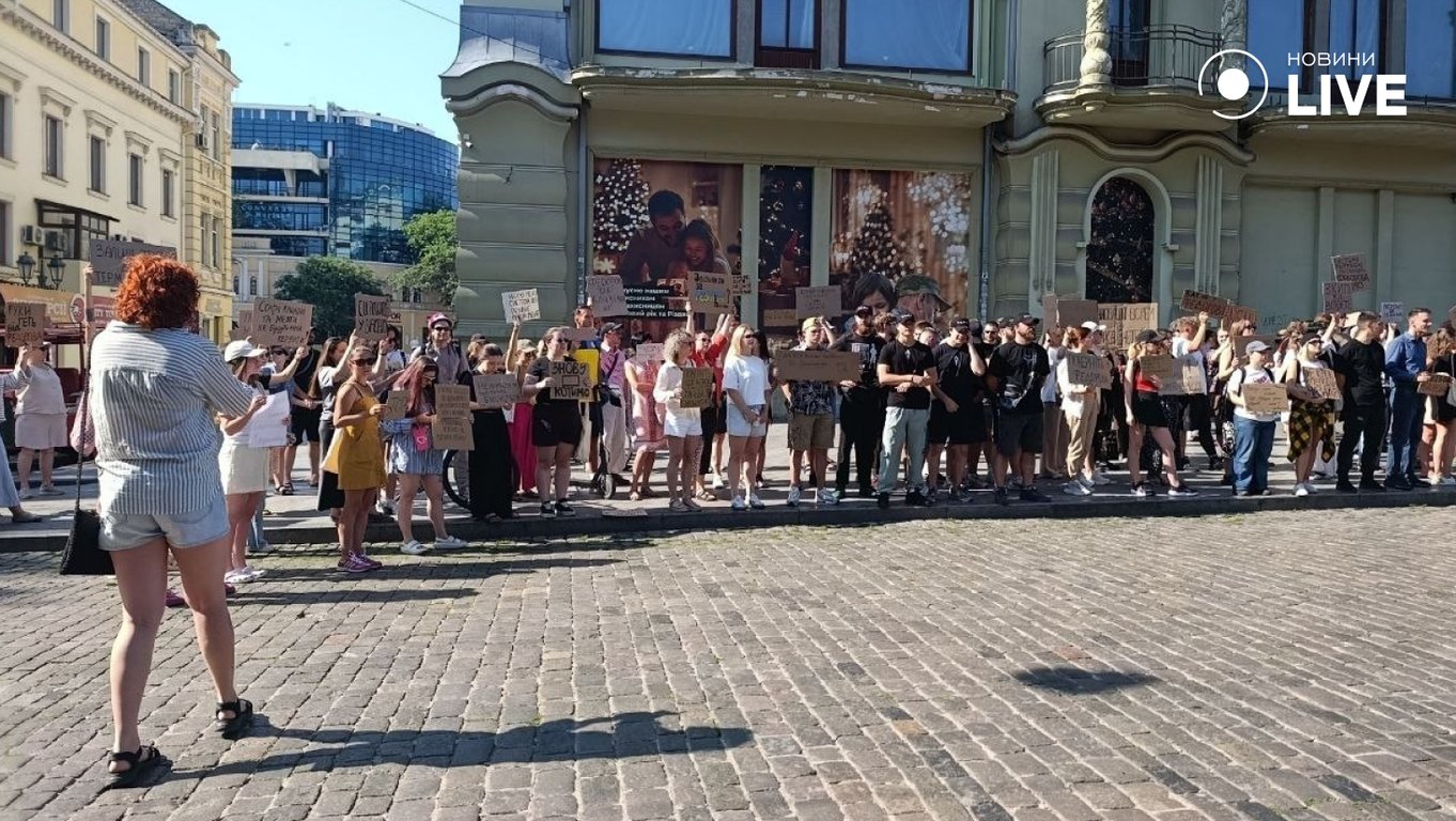 Мітинг на підтримку Федорова в Одесі