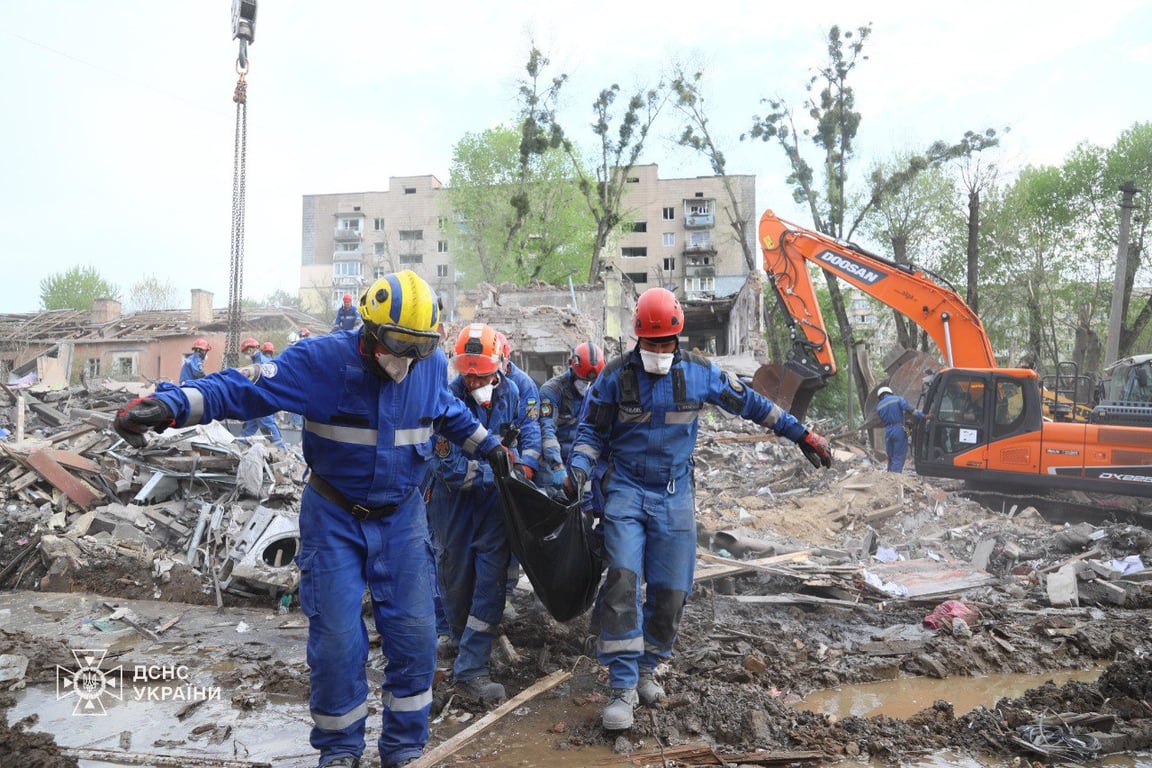 Russia's strike on Kyiv on April 24