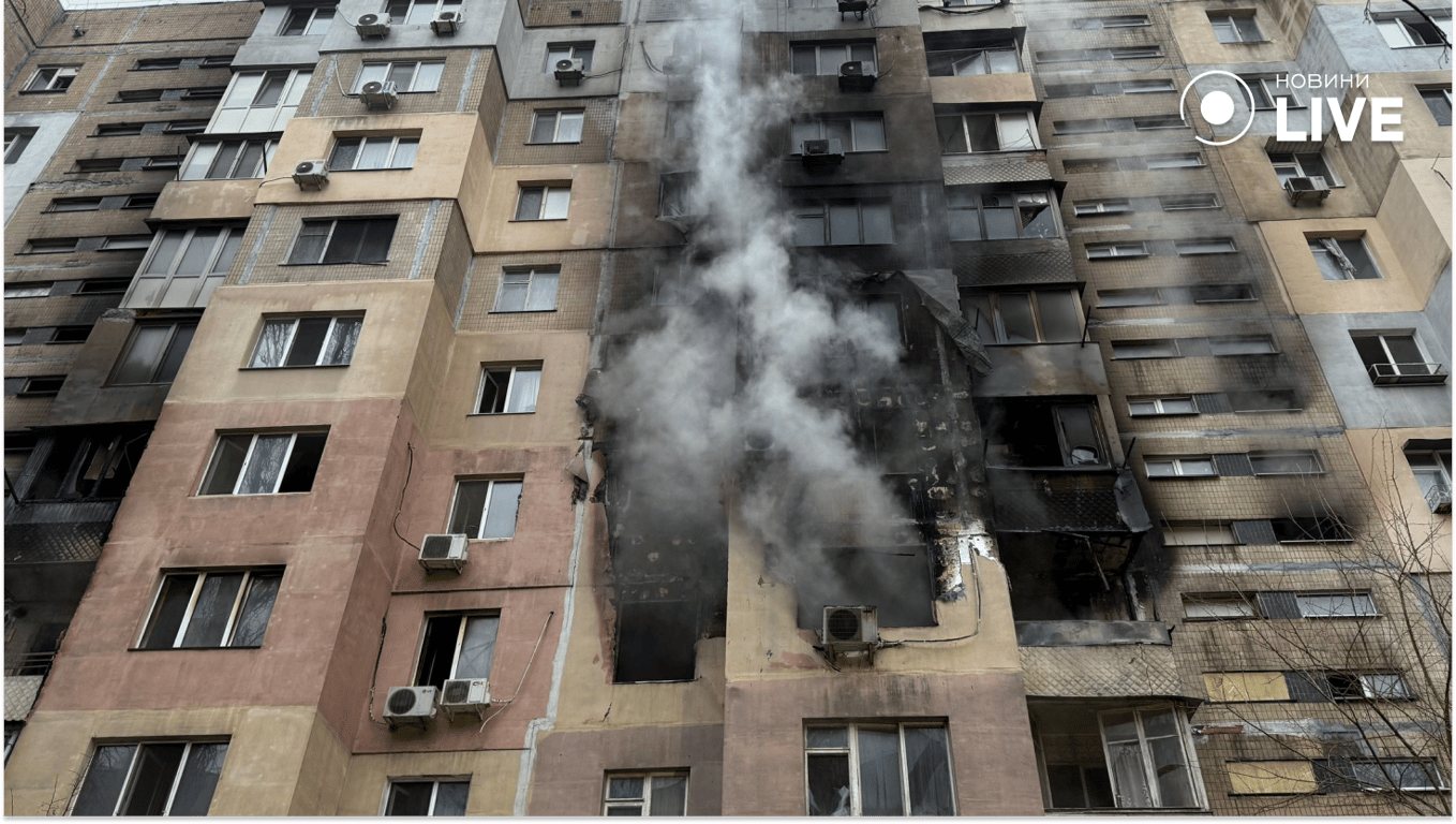 В Одесі дрон влучив у будинок