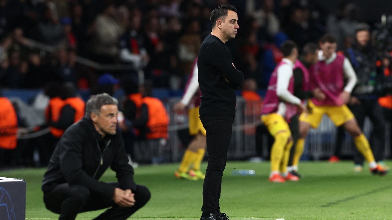 Хаві та Луїс Енріке