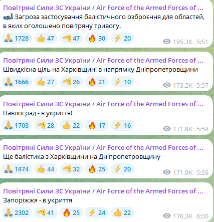 Балістична атака на Україну 18 січня 2025 року