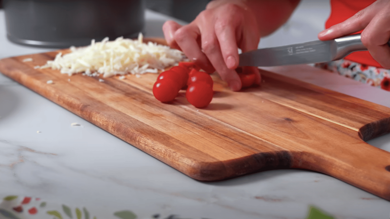 приготування сніданку з сиру та лаваша