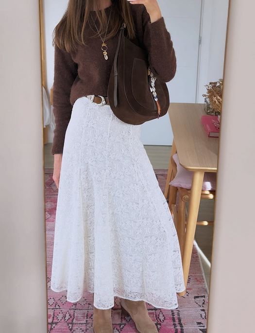 What to wear with a brown sweater