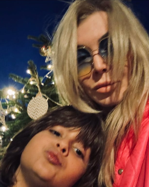 Ірина Білик зі своїм сином Табрізом