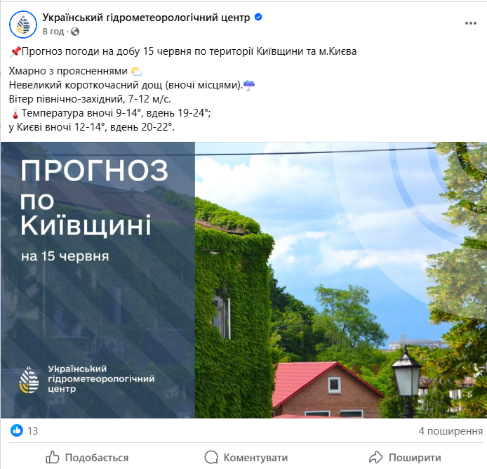 Київщину заллють дощі — прогноз погоди в області та столиці - фото 1