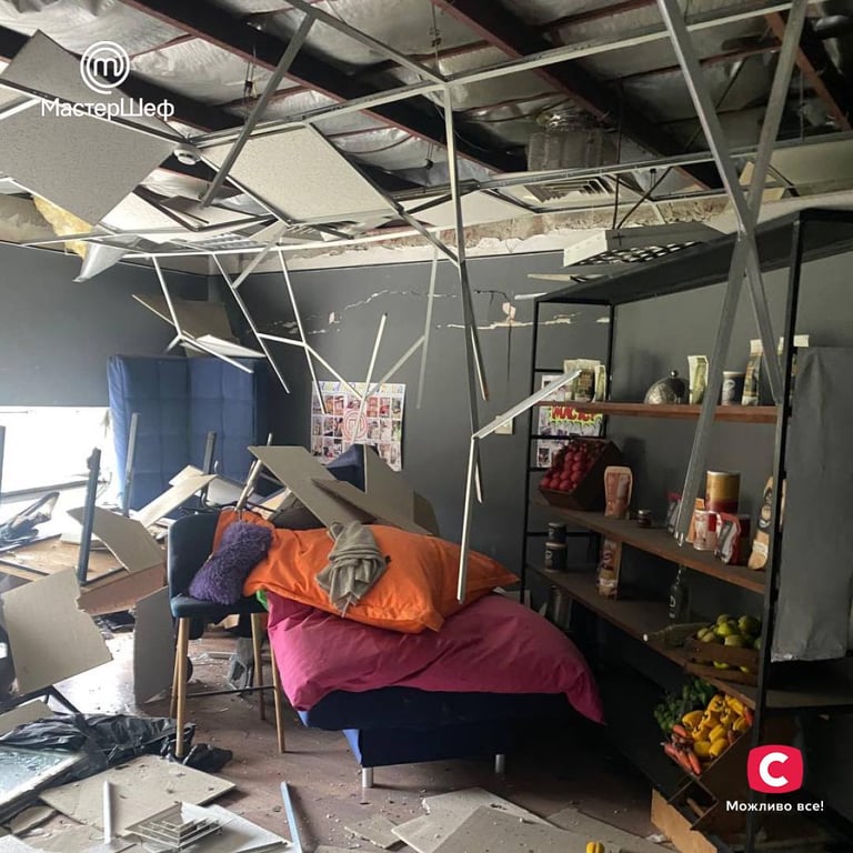 Павільйон "МастерШеф" постраждав під час атаки
