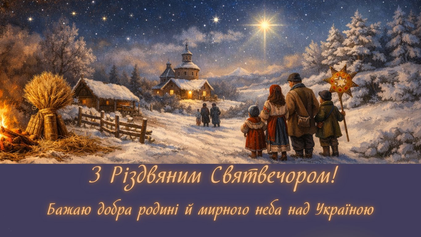 Святий вечір 24 грудня — красиві побажання