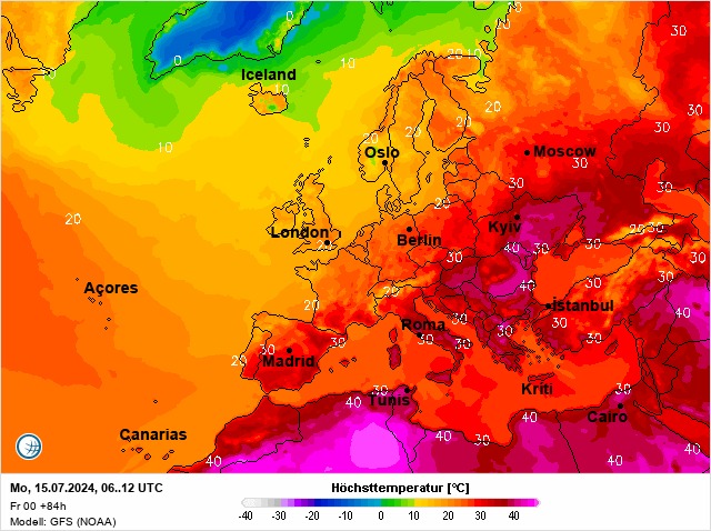 Яка середня температура повітря в липні 2024 року в різних країнах світу