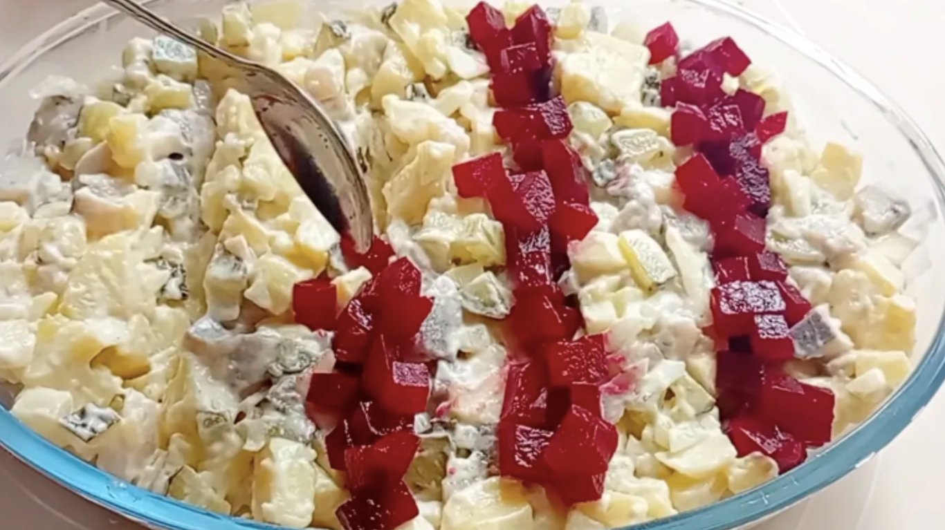 рецепт салату з оселедцем