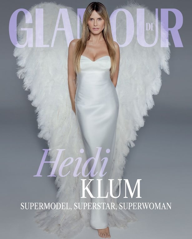 Модель Хайди Клум в платье украинского бренда. Фото: instagram.com/heidiklum/